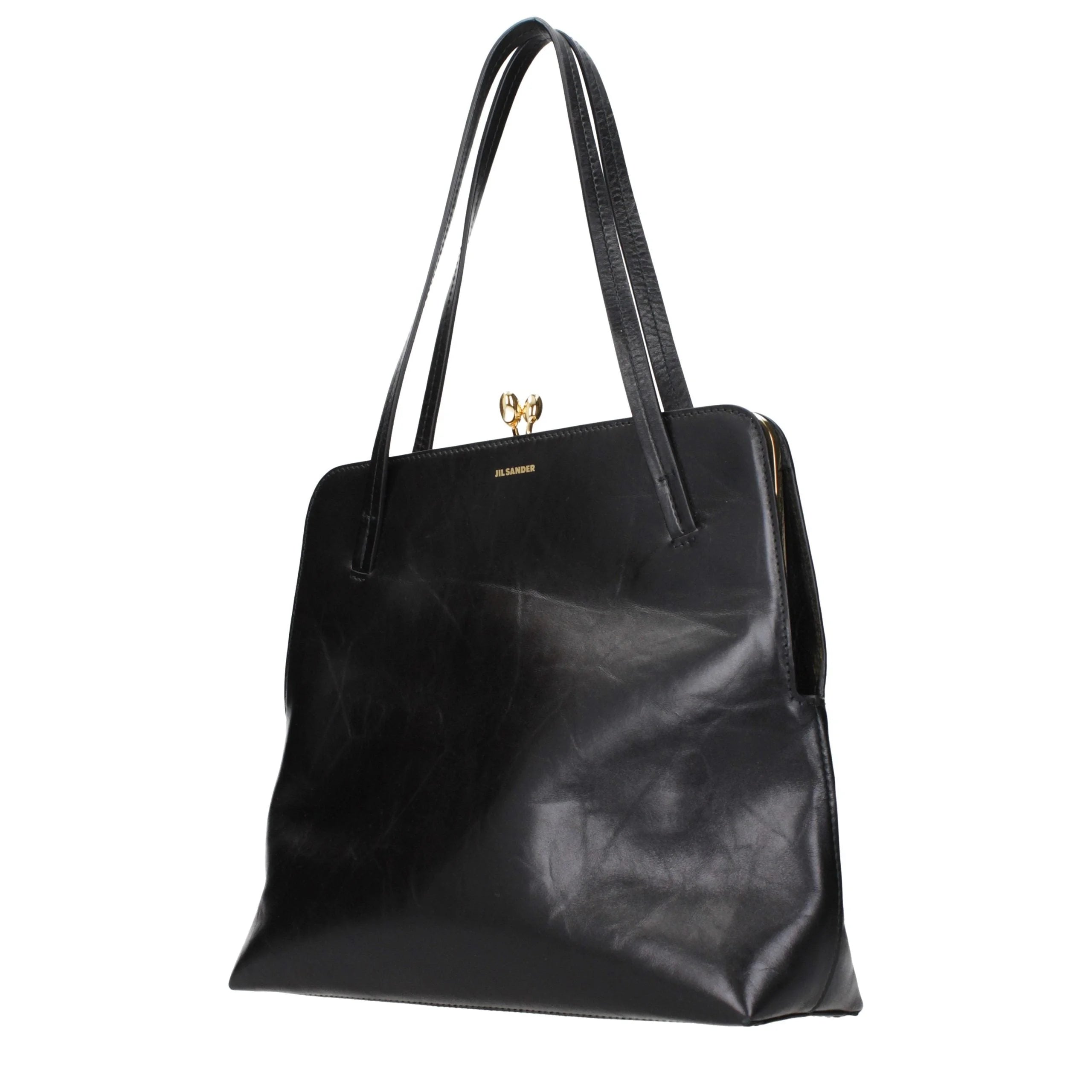Jil Sander Black Leather Shoulder Bag