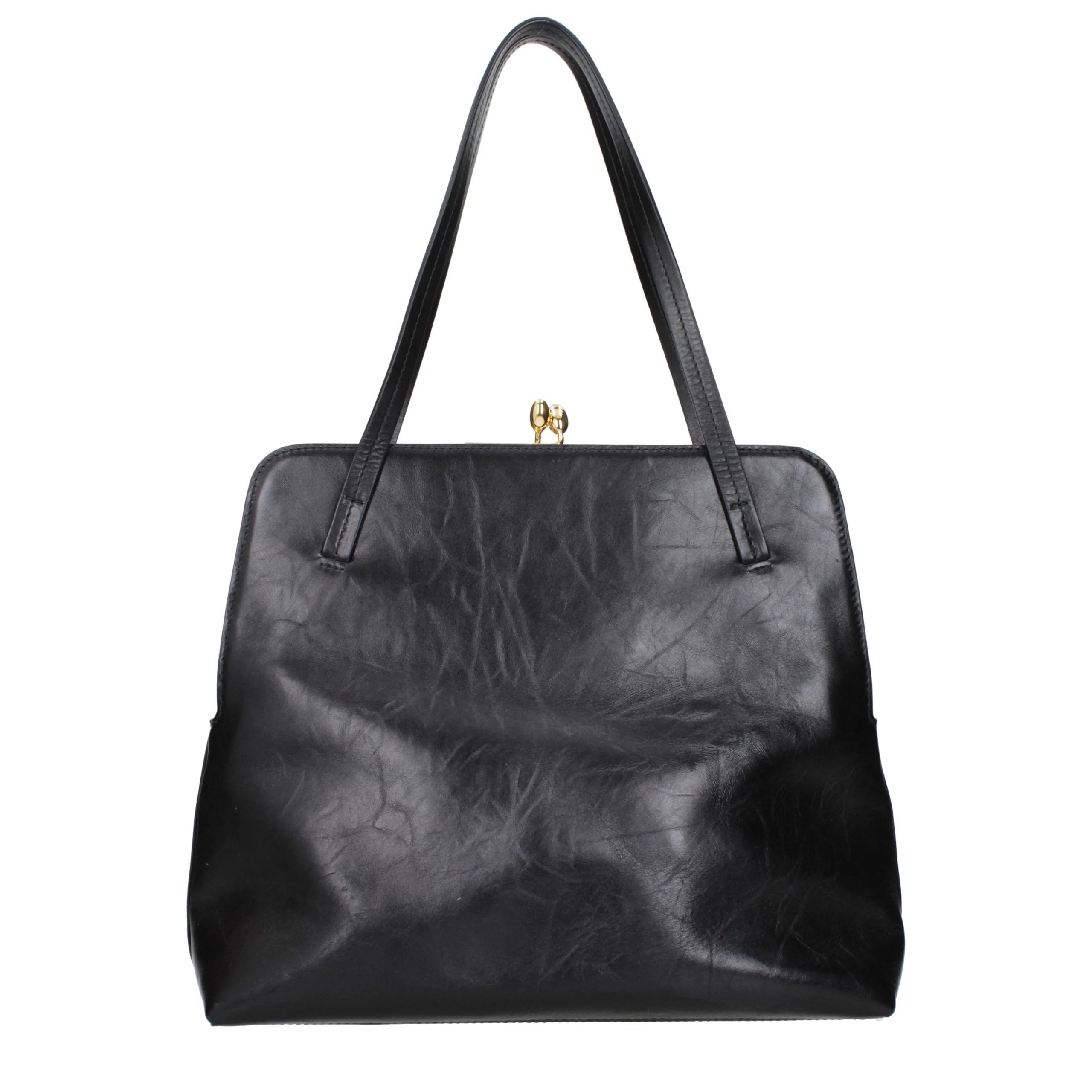 Jil Sander Black Leather Shoulder Bag