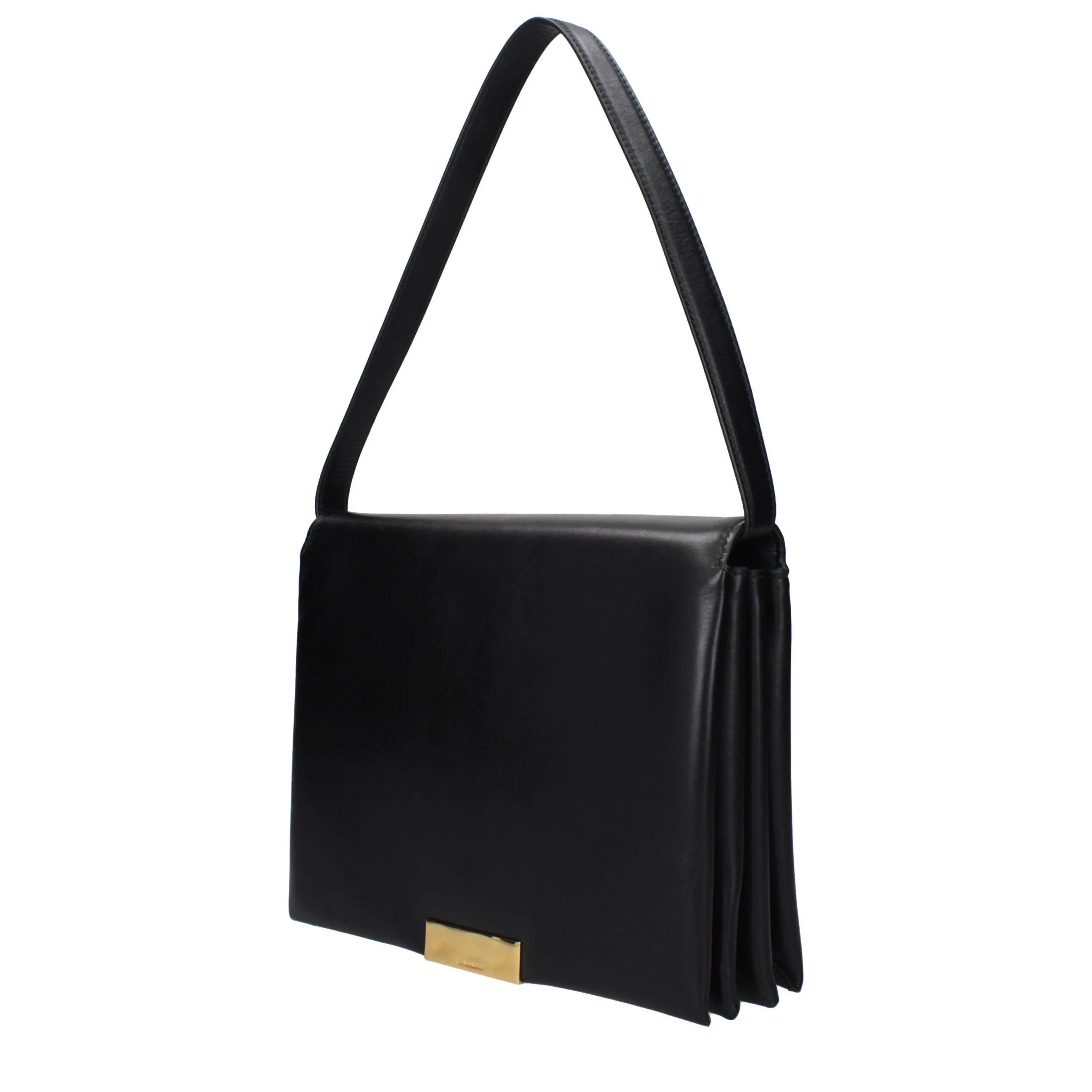 Jil Sander Black Leather Shoulder Bags
