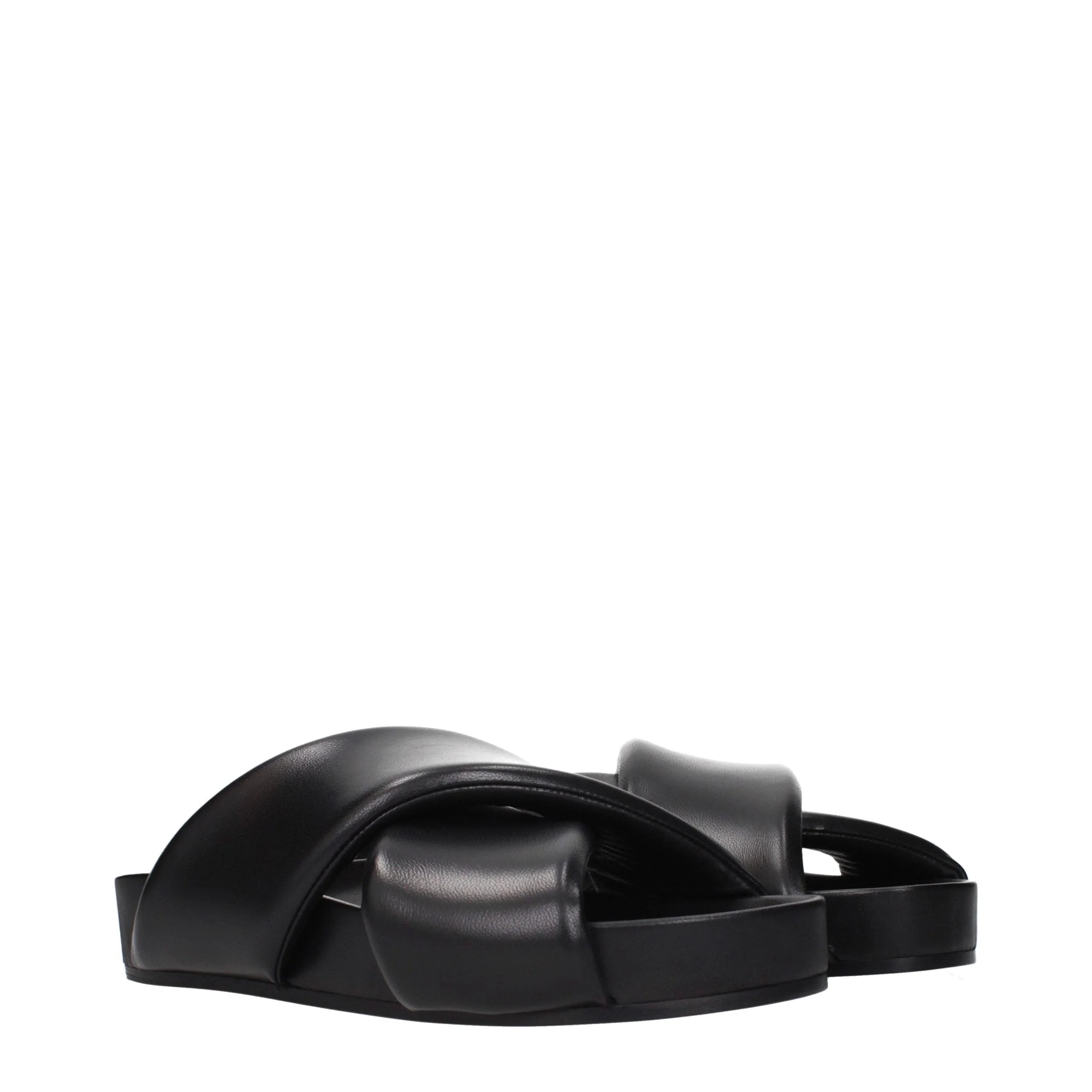 Zapatillas Jil Sander de piel negra