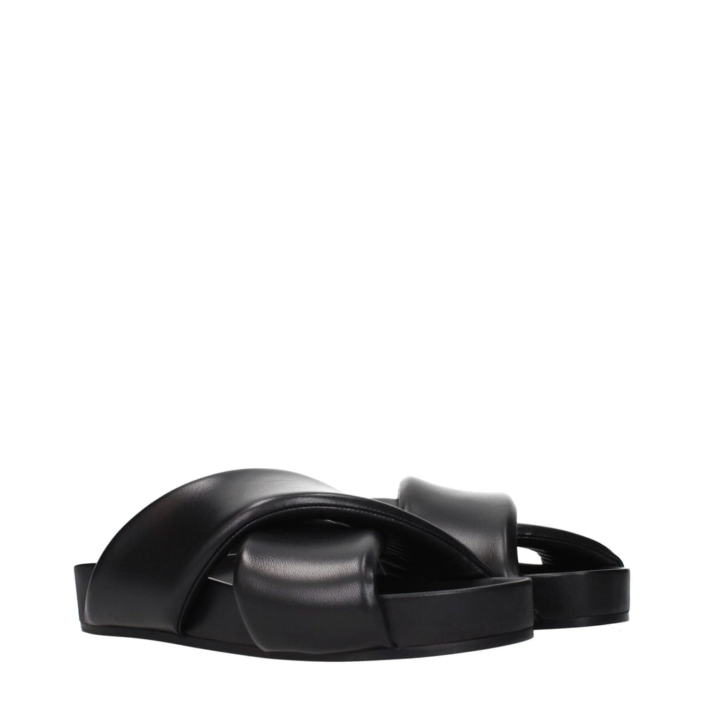 Zapatillas Jil Sander de piel negra