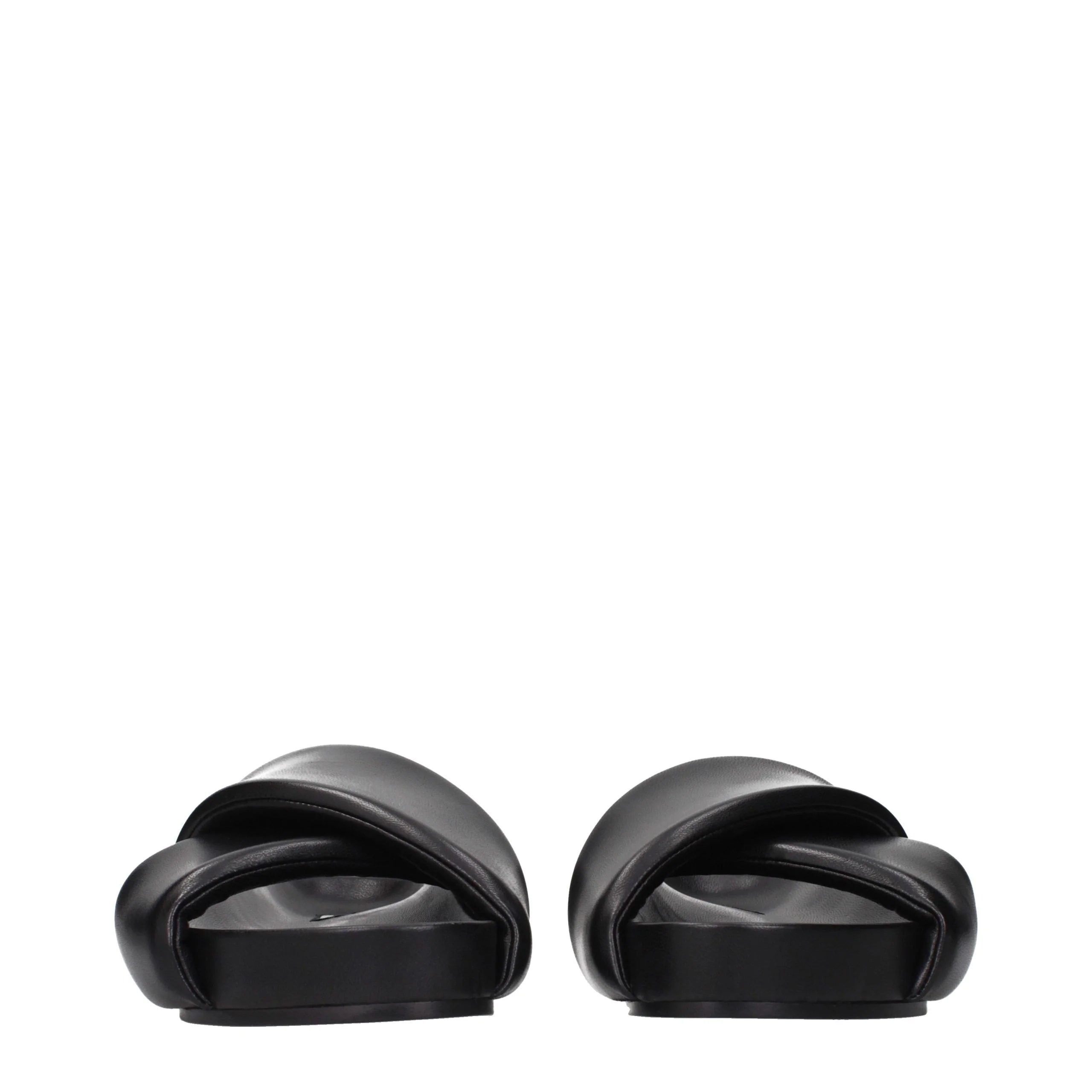 Zapatillas de piel negras Jil Sander