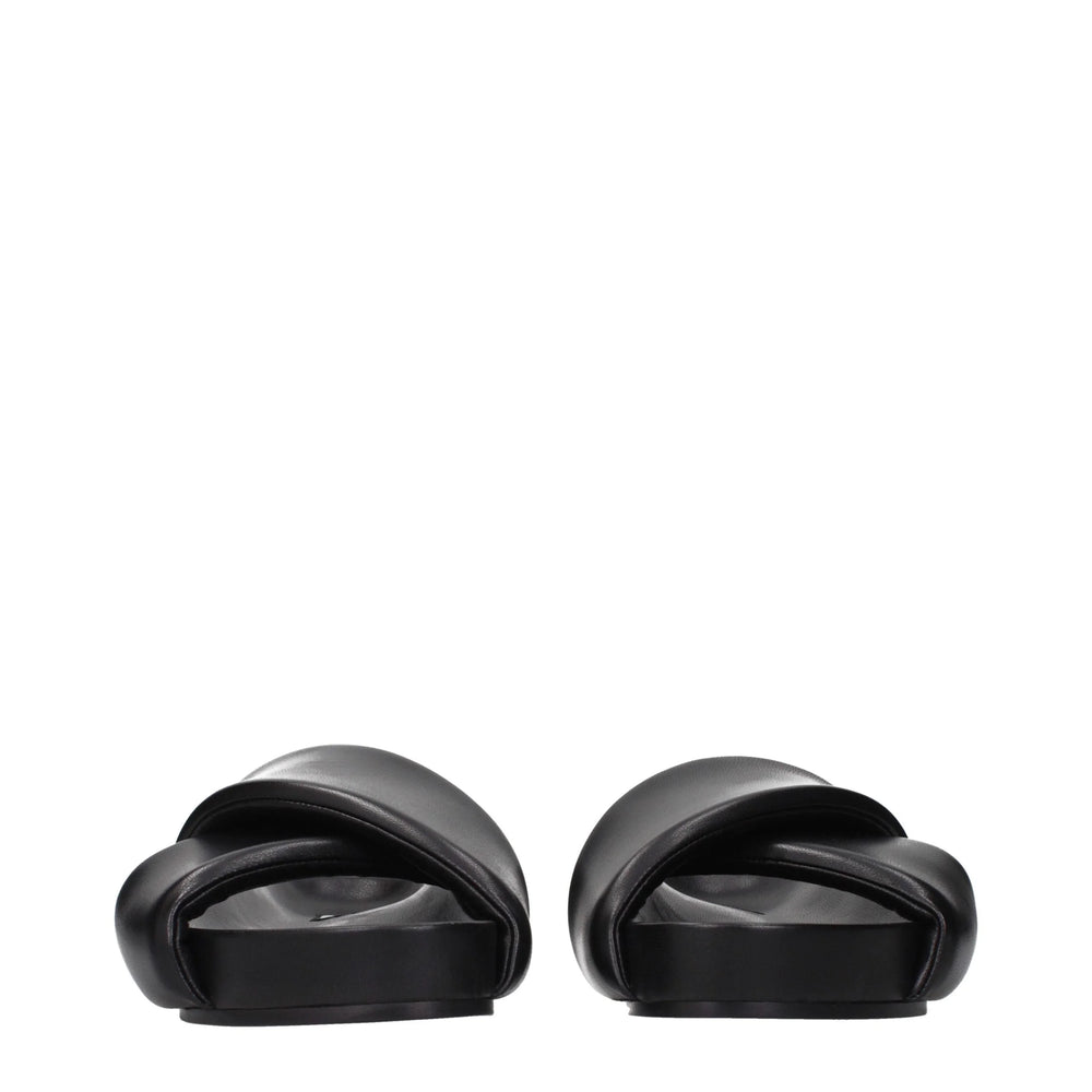 Zapatillas de piel negras Jil Sander