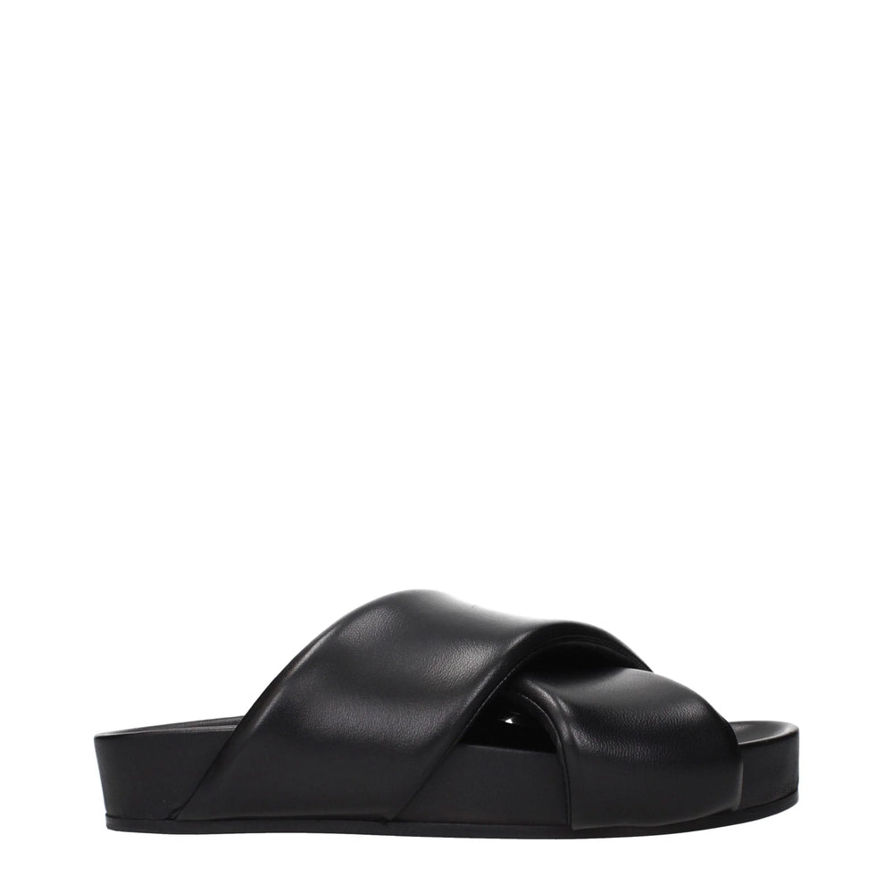 Zapatillas Jil Sander de piel negra