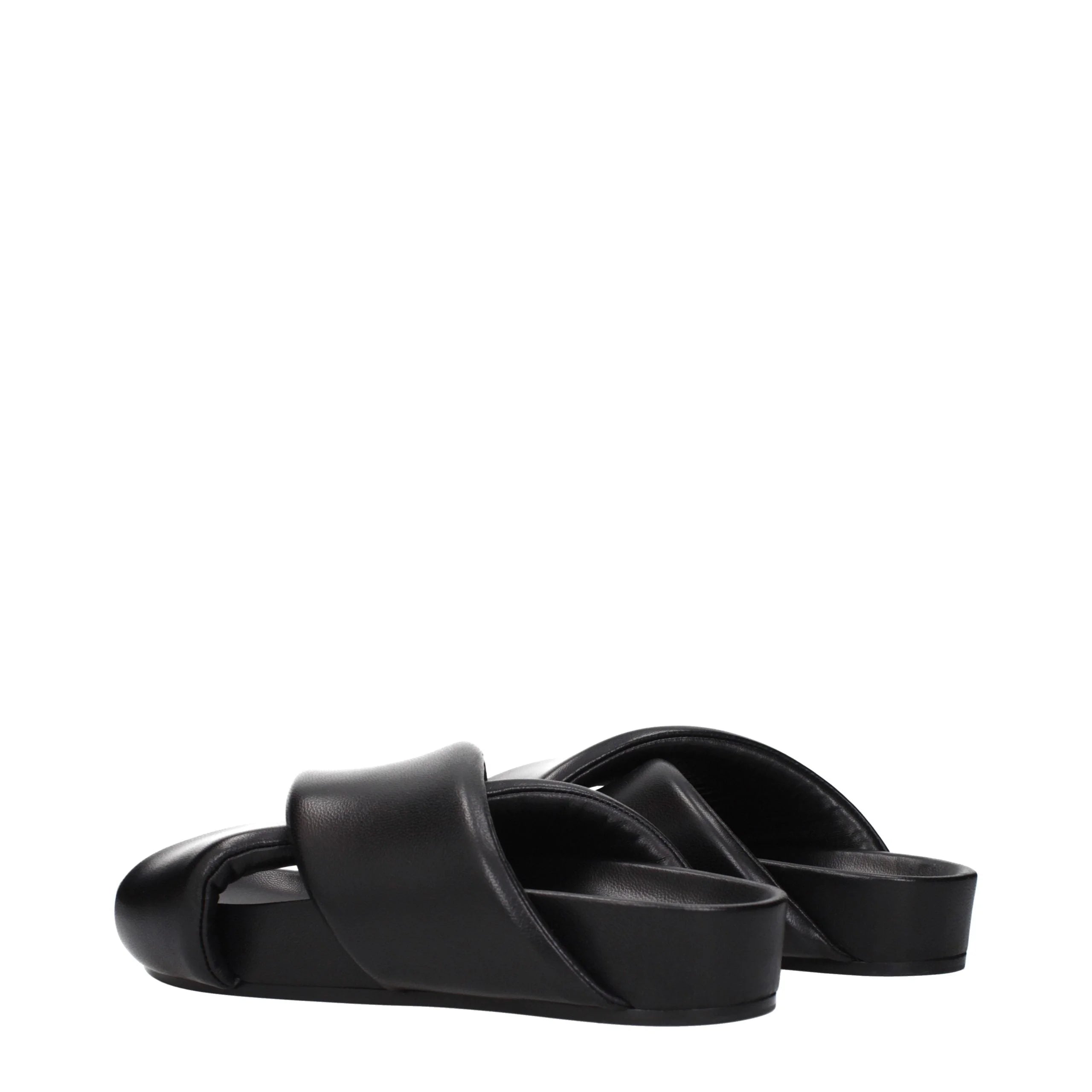 Zapatillas de piel negras Jil Sander