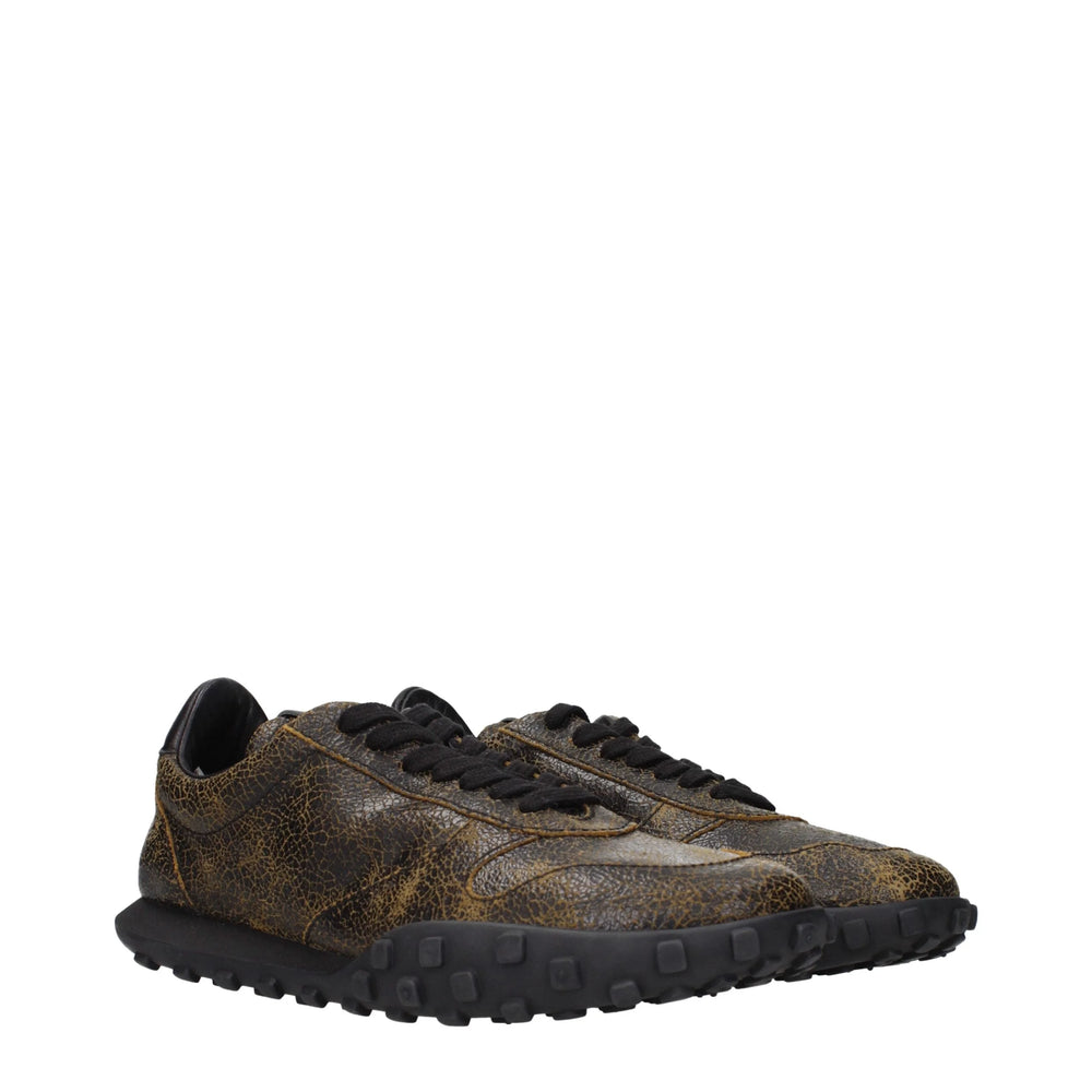 Jil Sander Black Leather Sneakers