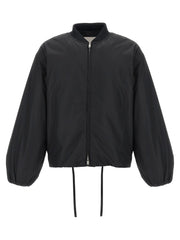 Jil Sander Black Polyester Bomber