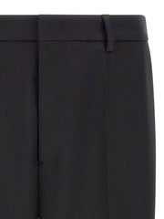 Jil Sander Black Polyester Dress Pants