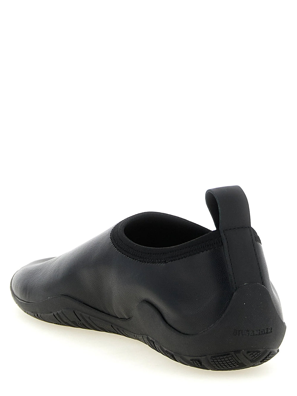 Jil Sander Black Polyethylene Flats