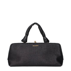 Bolso de rafia negra de Jil Sander
