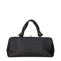 Bolso de rafia negra de Jil Sander