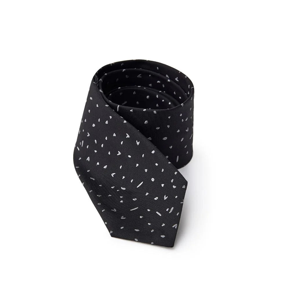 Jil Sander Black Silk Ty - Neckties