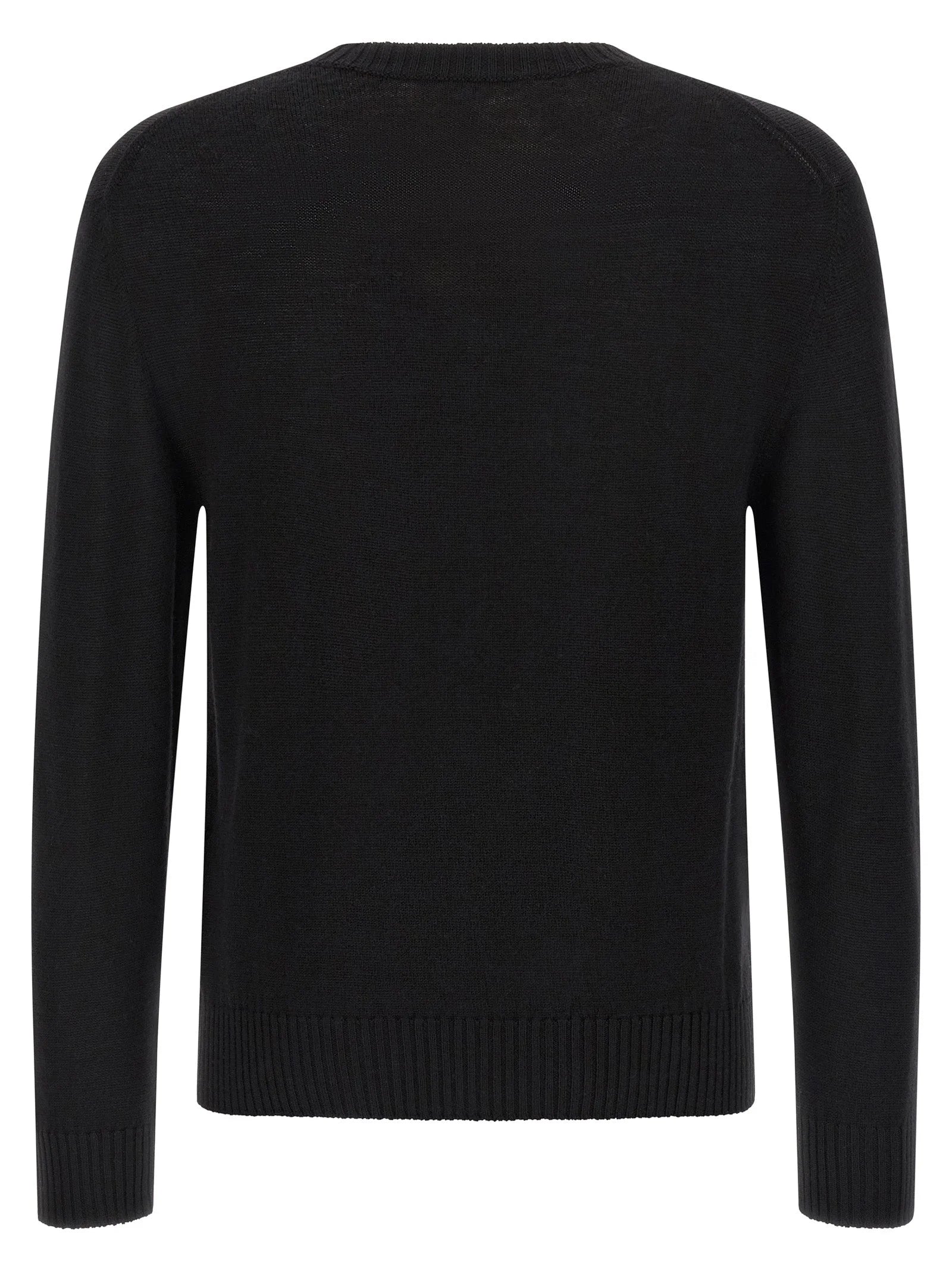 Jil Sander Black Virgin Wool Cardigan
