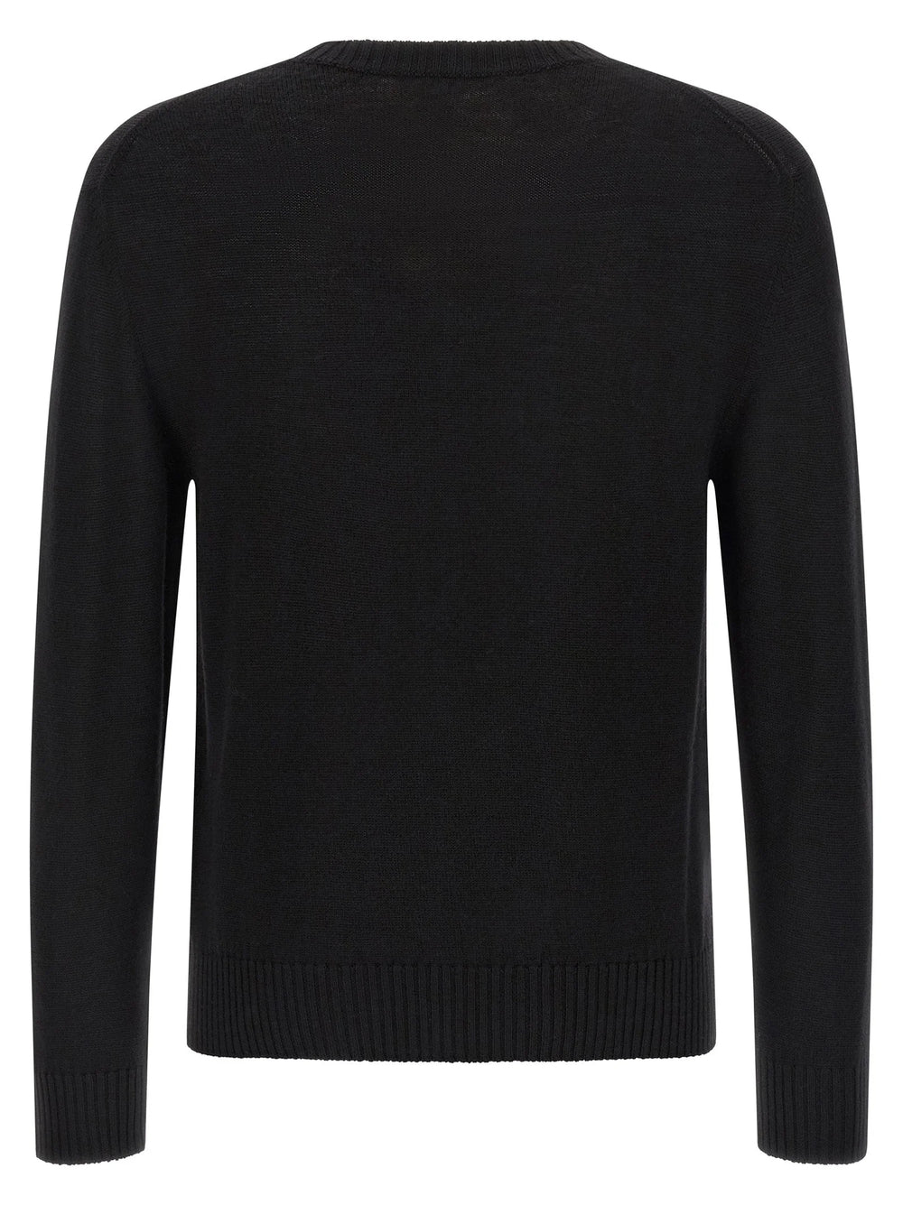 Jil Sander Black Virgin Wool Cardigan
