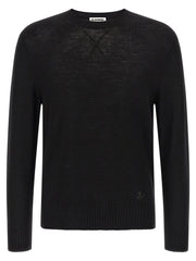 Jil Sander Black Virgin Wool Cardigan