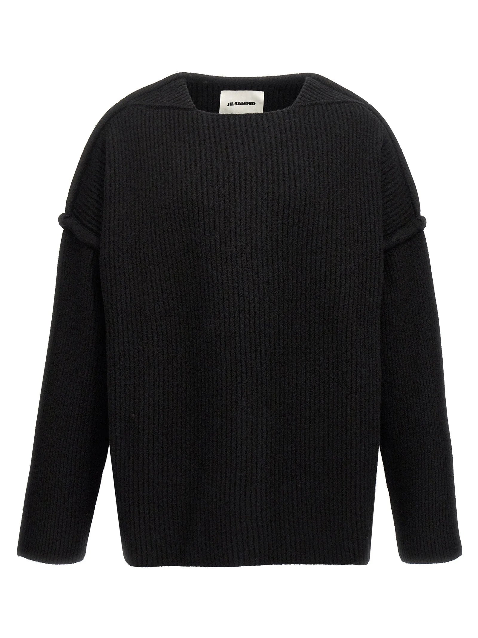 Jil Sander Black Wool Cardigan - M