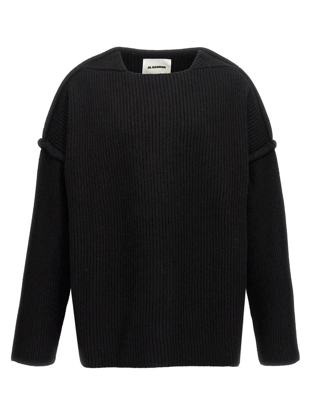 Jil Sander Black Wool Cardigan - M