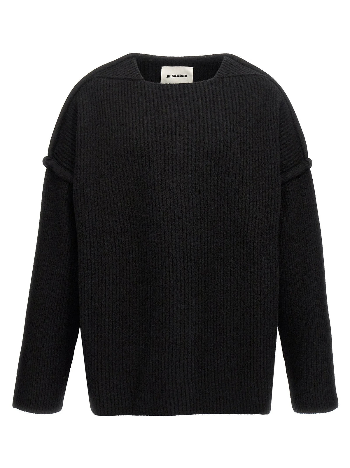 Jil Sander Black Wool Cardigan - M