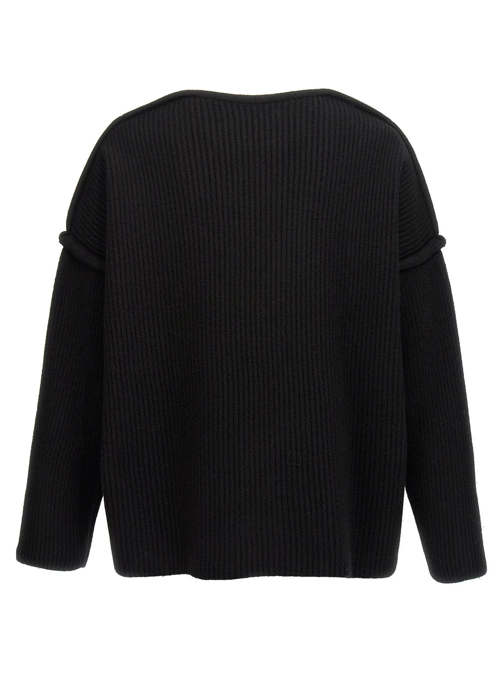 Jil Sander Black Wool Cardigan - M