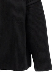 Jil Sander Black Wool Cardigan - M