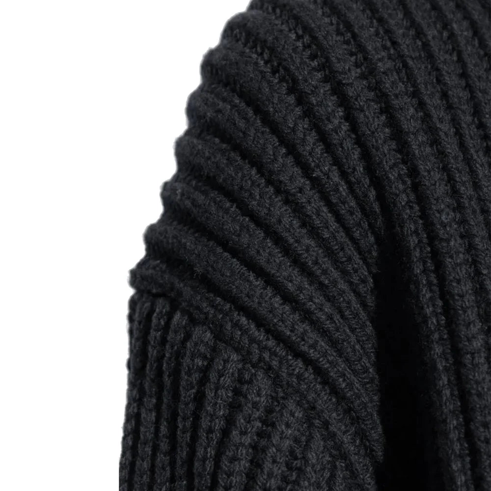 Jil Sander Black Wool Turtleneck - 38
