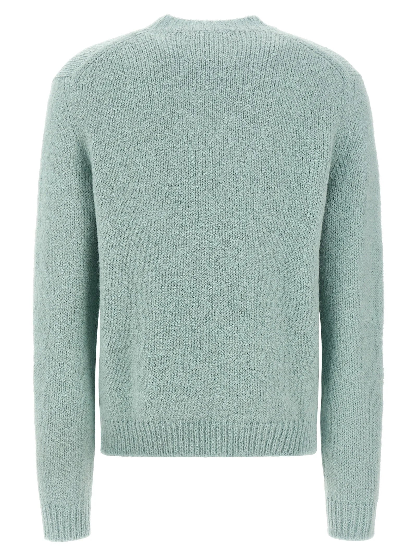 Jil Sander Blue Alpaca Leather Cardigan - 48 | M