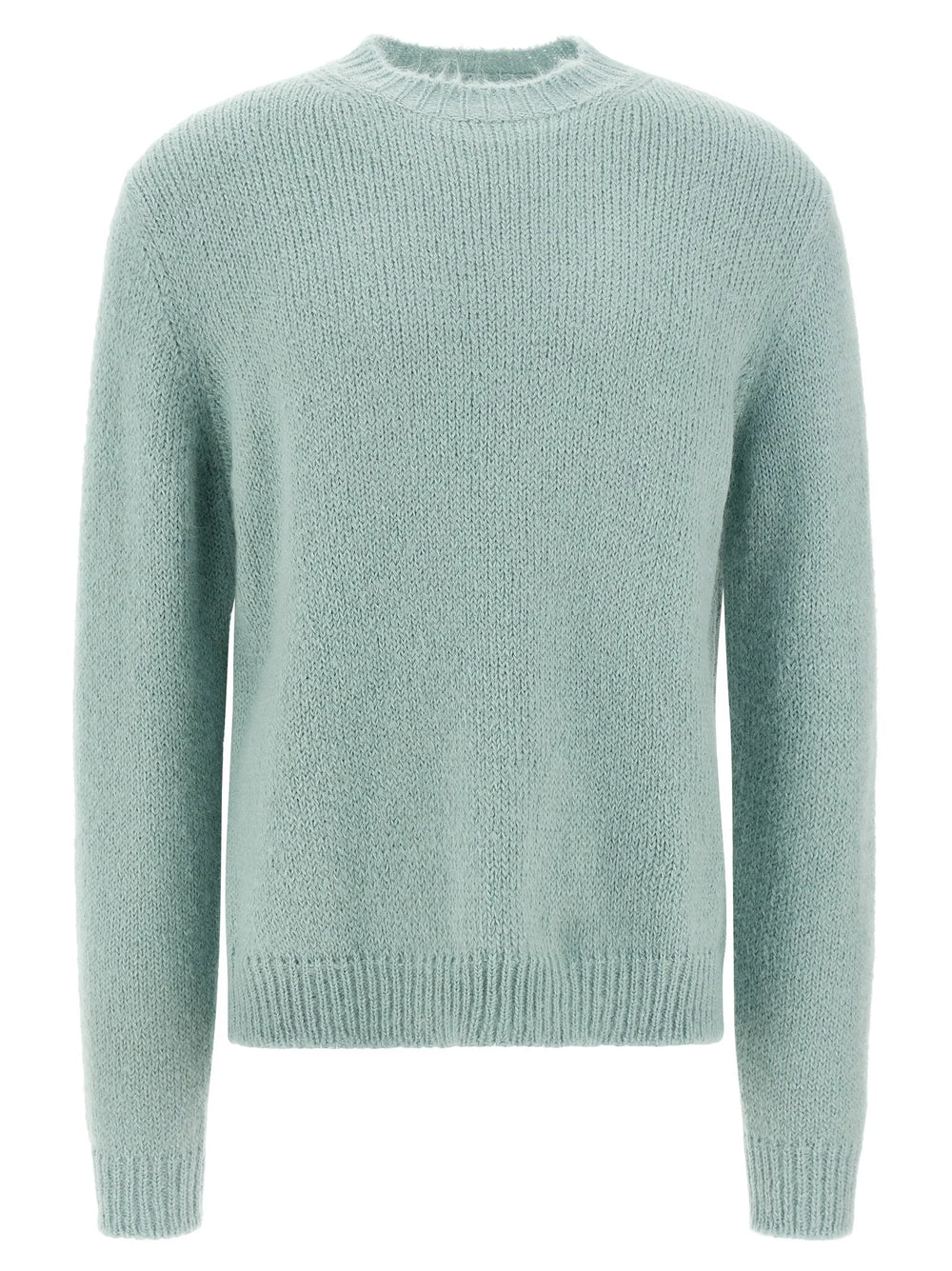 Jil Sander Blue Alpaca Leather Cardigan - 48 | M