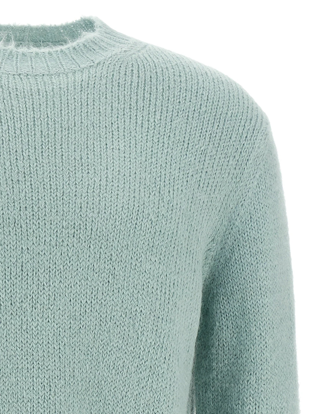 Jil Sander Blue Alpaca Leather Cardigan - 48 | M