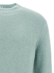 Jil Sander Blue Alpaca Leather Cardigan - 48 | M