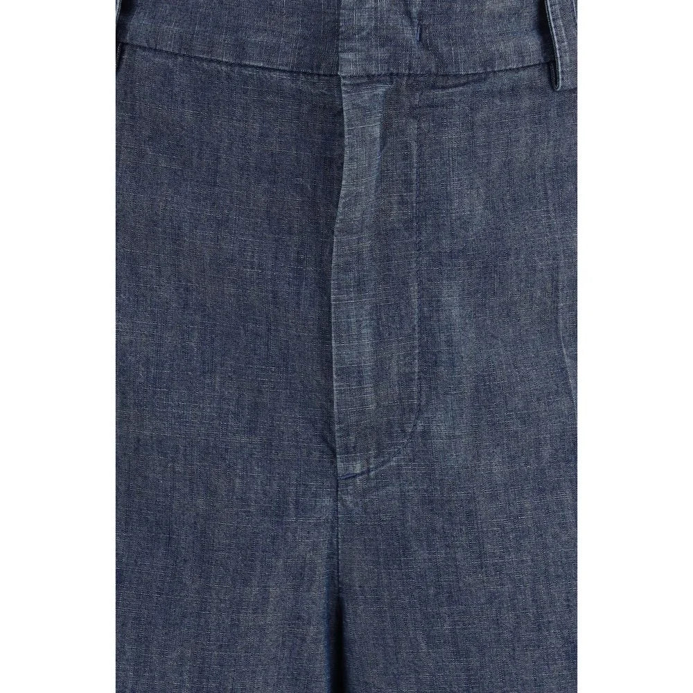 Jil Sander Blue Cotton Bermuda Shorts