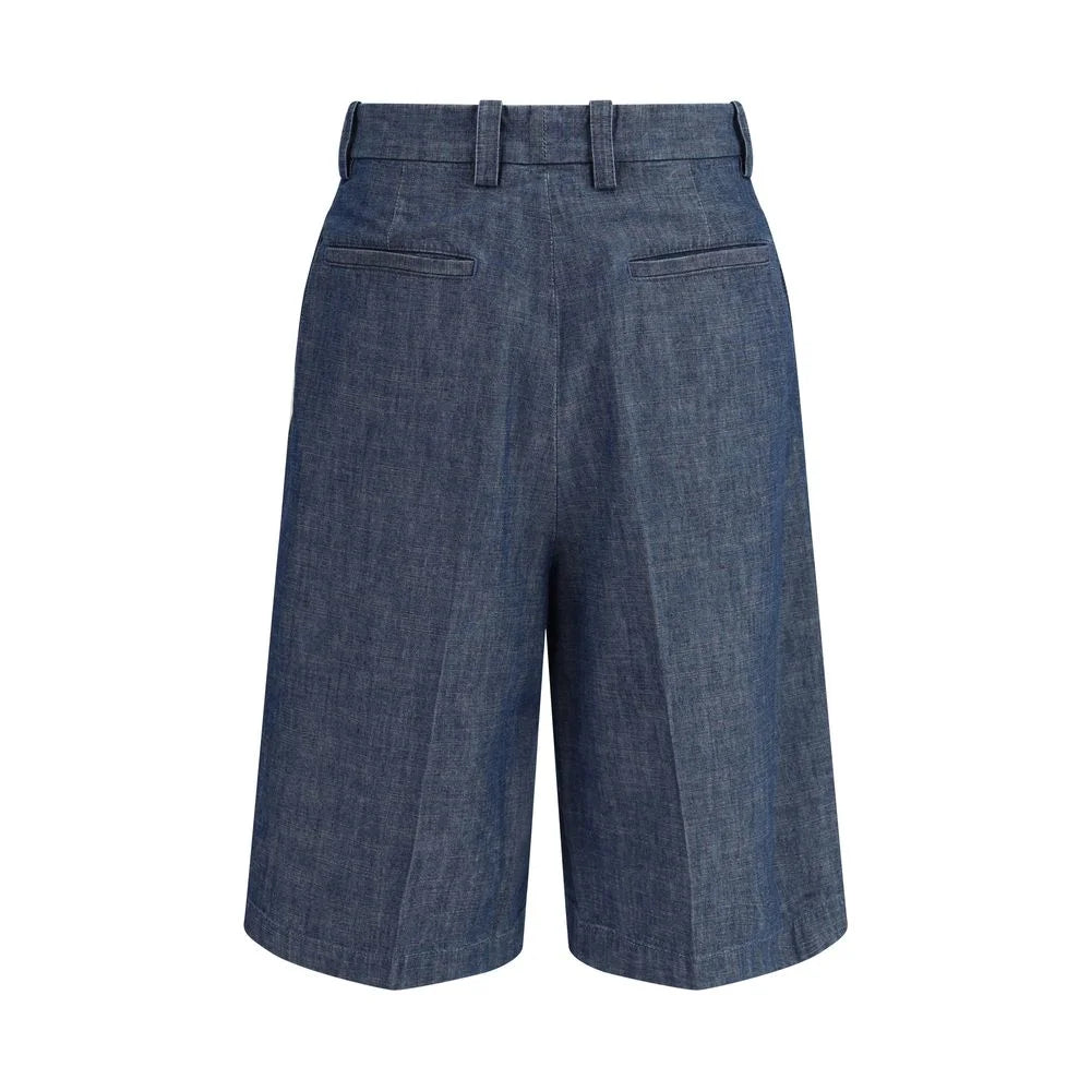شورت برمودا قطني أزرق من Jil Sander - IT46 | S