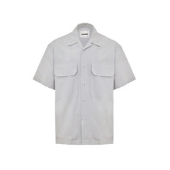 Jil Sander Blue Cotton Shortsleeve - IT41 | L - Shirts