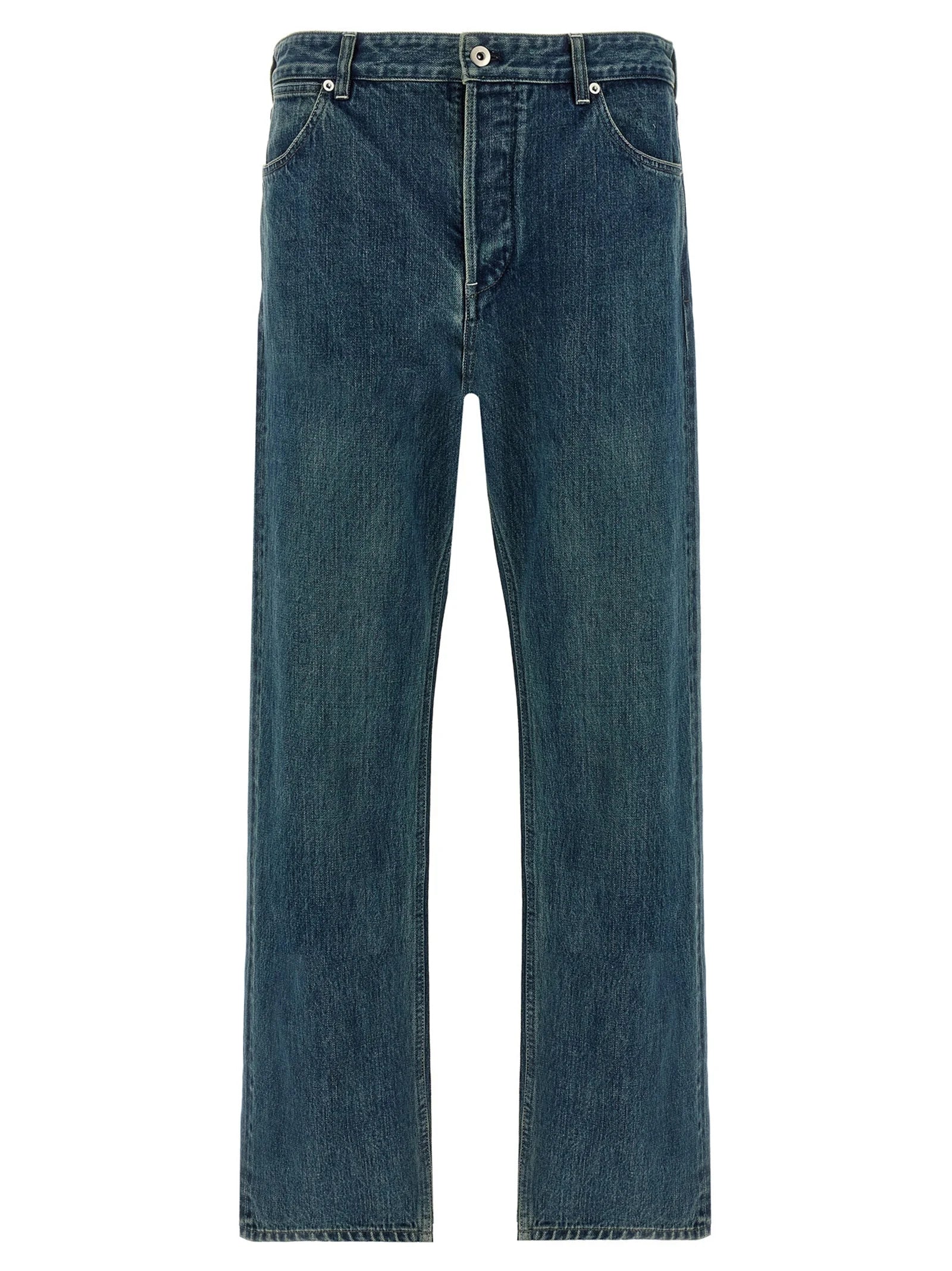 Jil Sander Blue Cotton Straight-Leg Jeans - W30