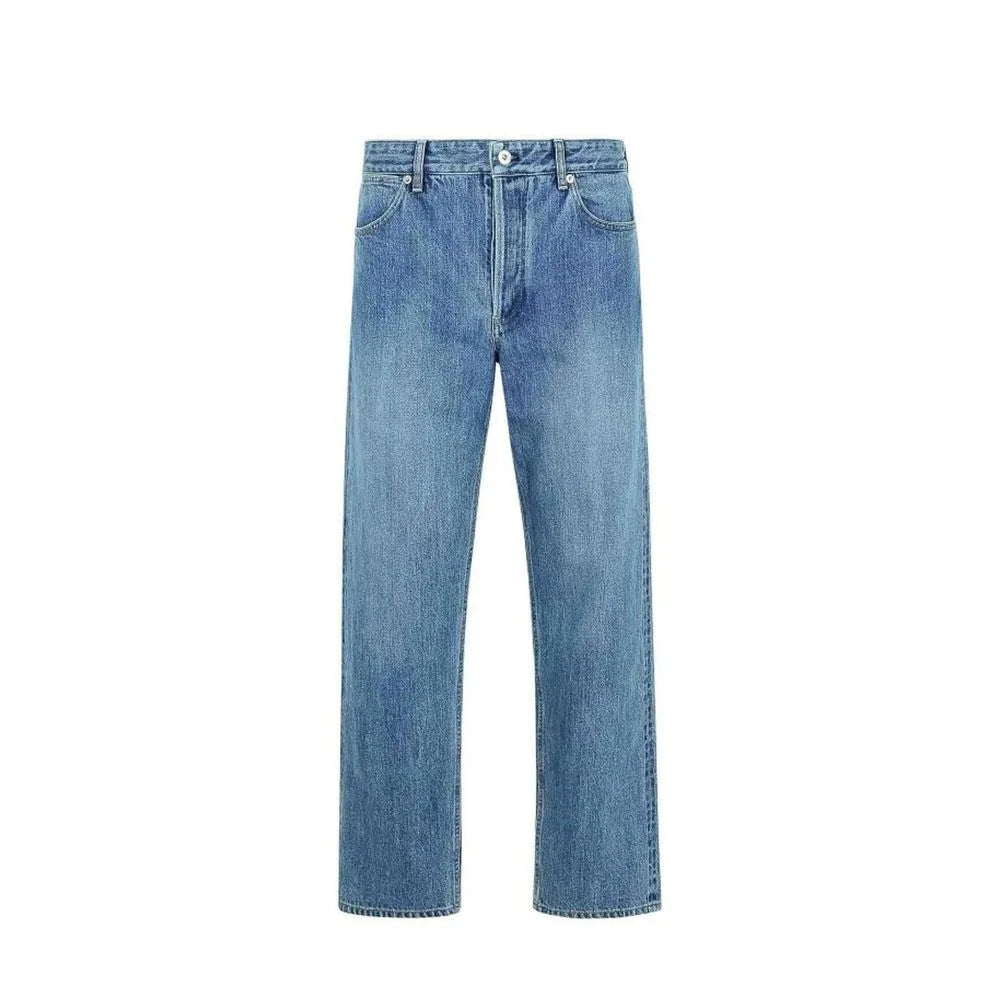 Jil Sander Blue Cotton Straight-Leg Jeans - W31