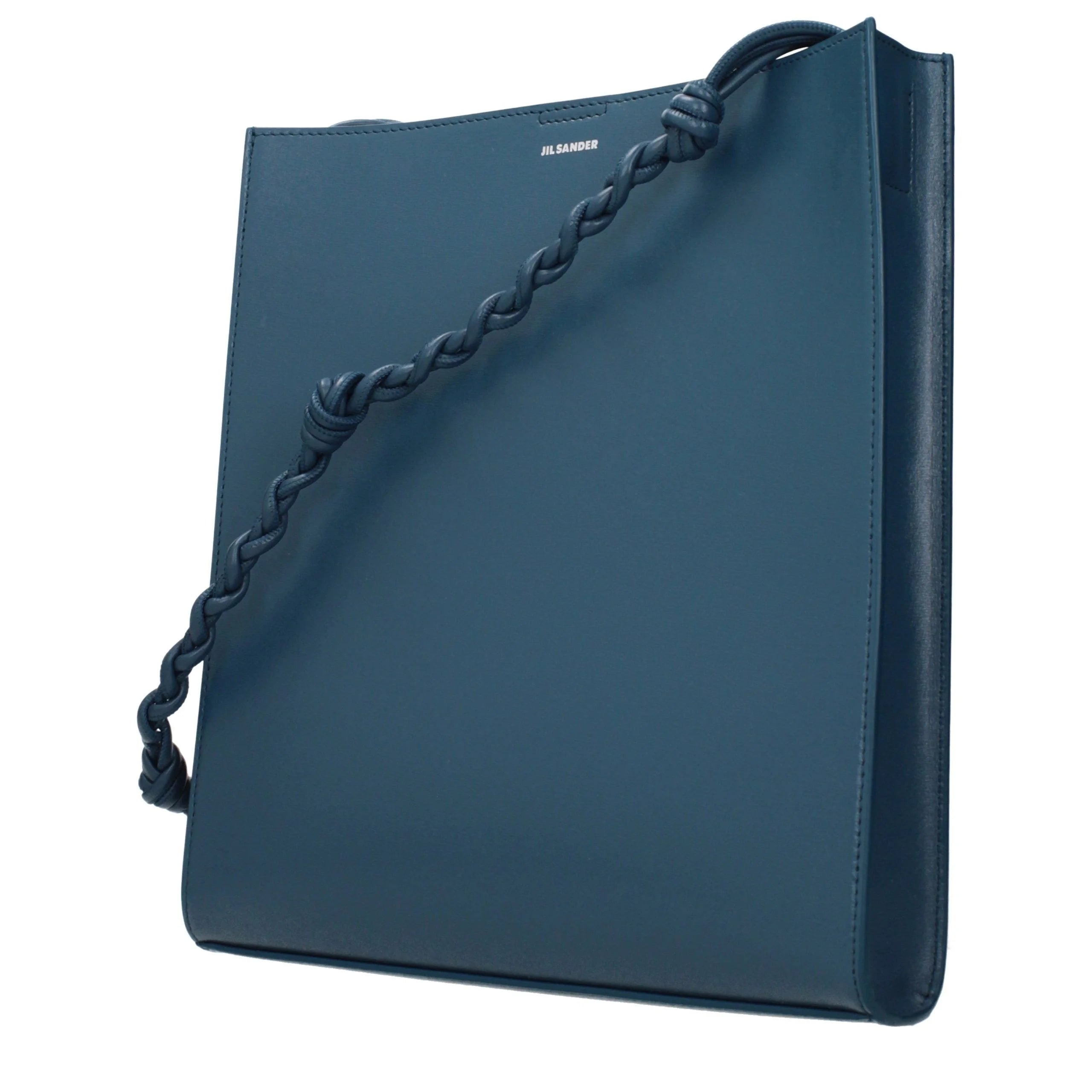 Jil Sander Blue Leather Shoulder Bag
