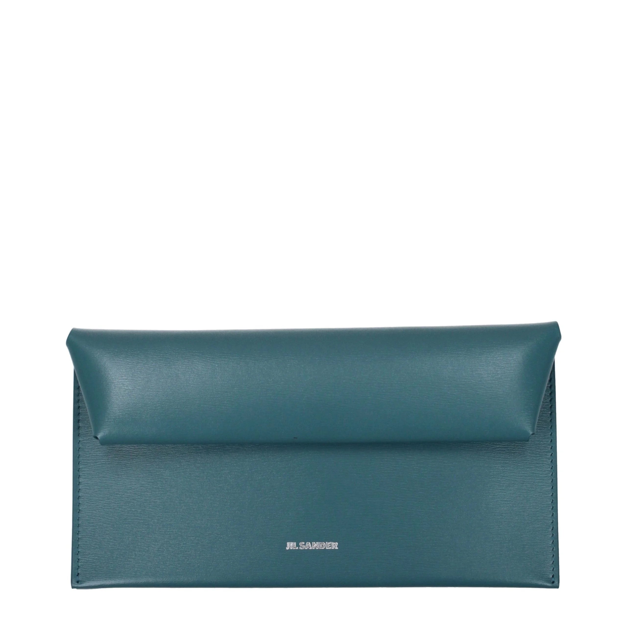 Jil Sander Blue Leather Wallet