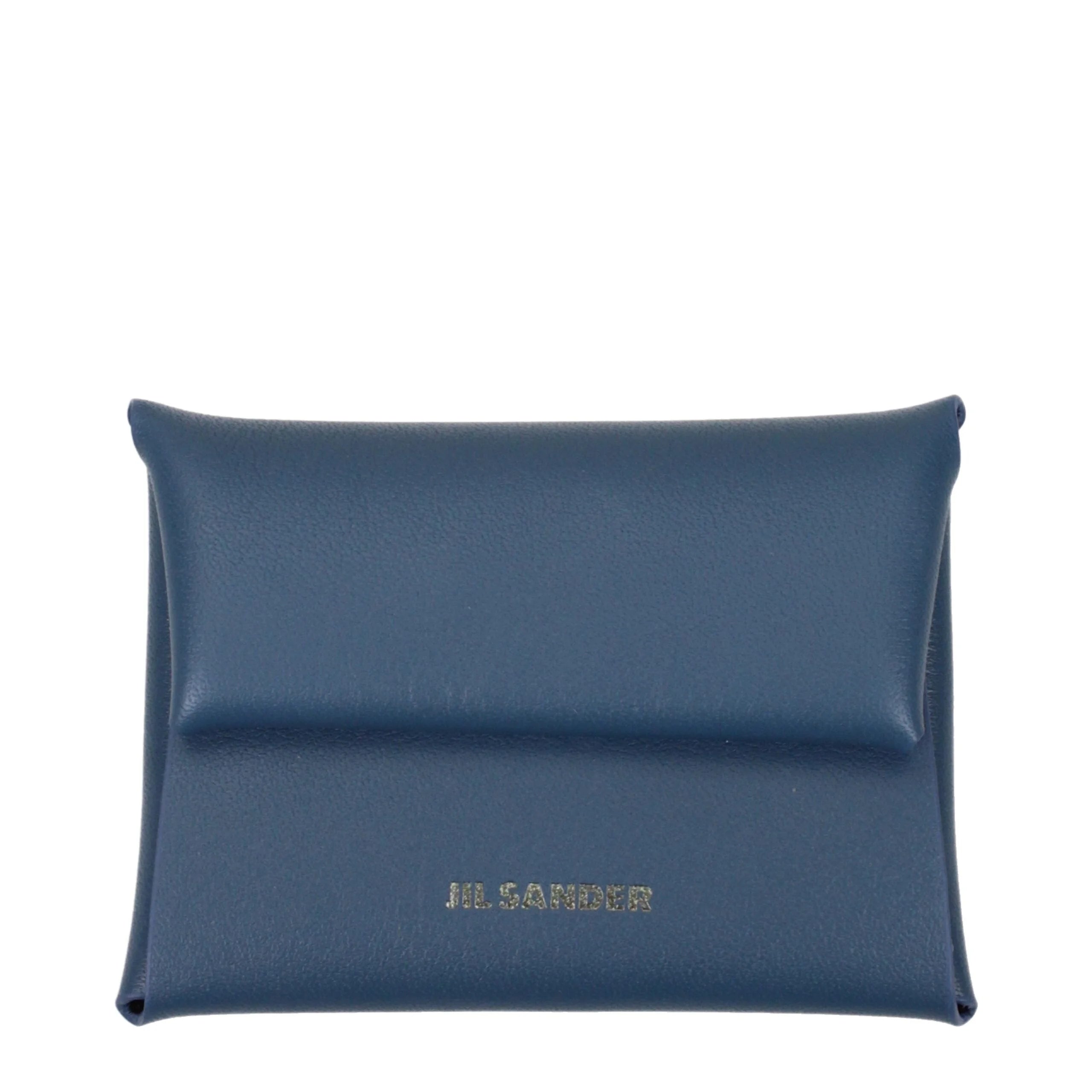 Jil Sander Blue Leather Wallets