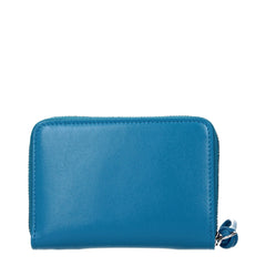 Jil Sander Blue Leather Wallets