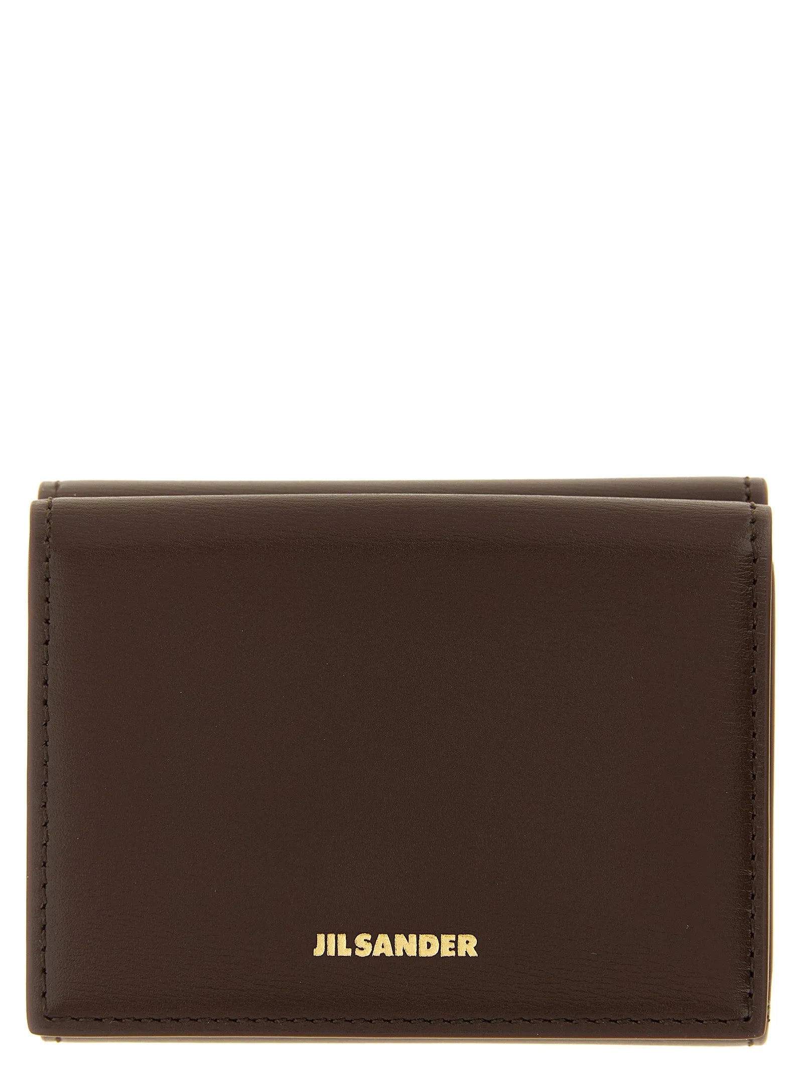 Jil Sander Brown Calfskin Cardholder