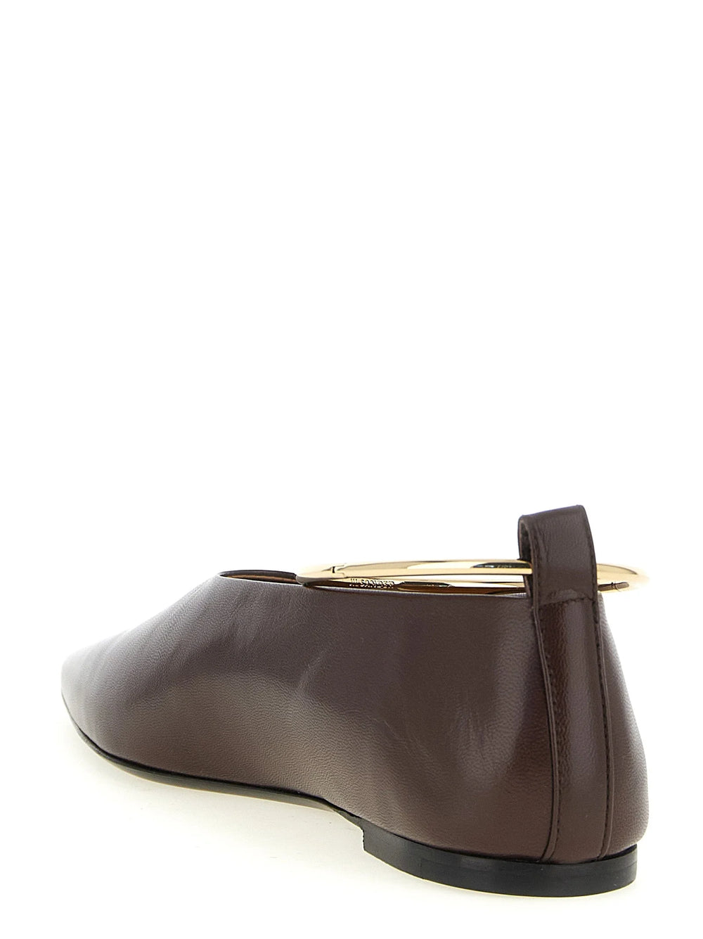 Jil Sander Brown Goatskin Ballet Flats