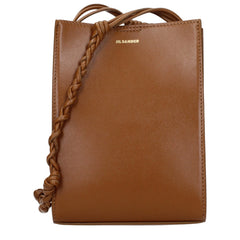 Jil Sander Brun skinncrossbodyveske