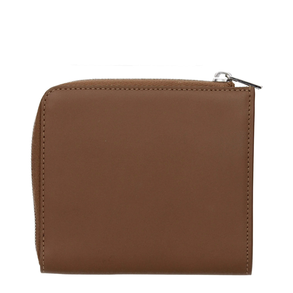 Jil Sander Brown Leather Wallet