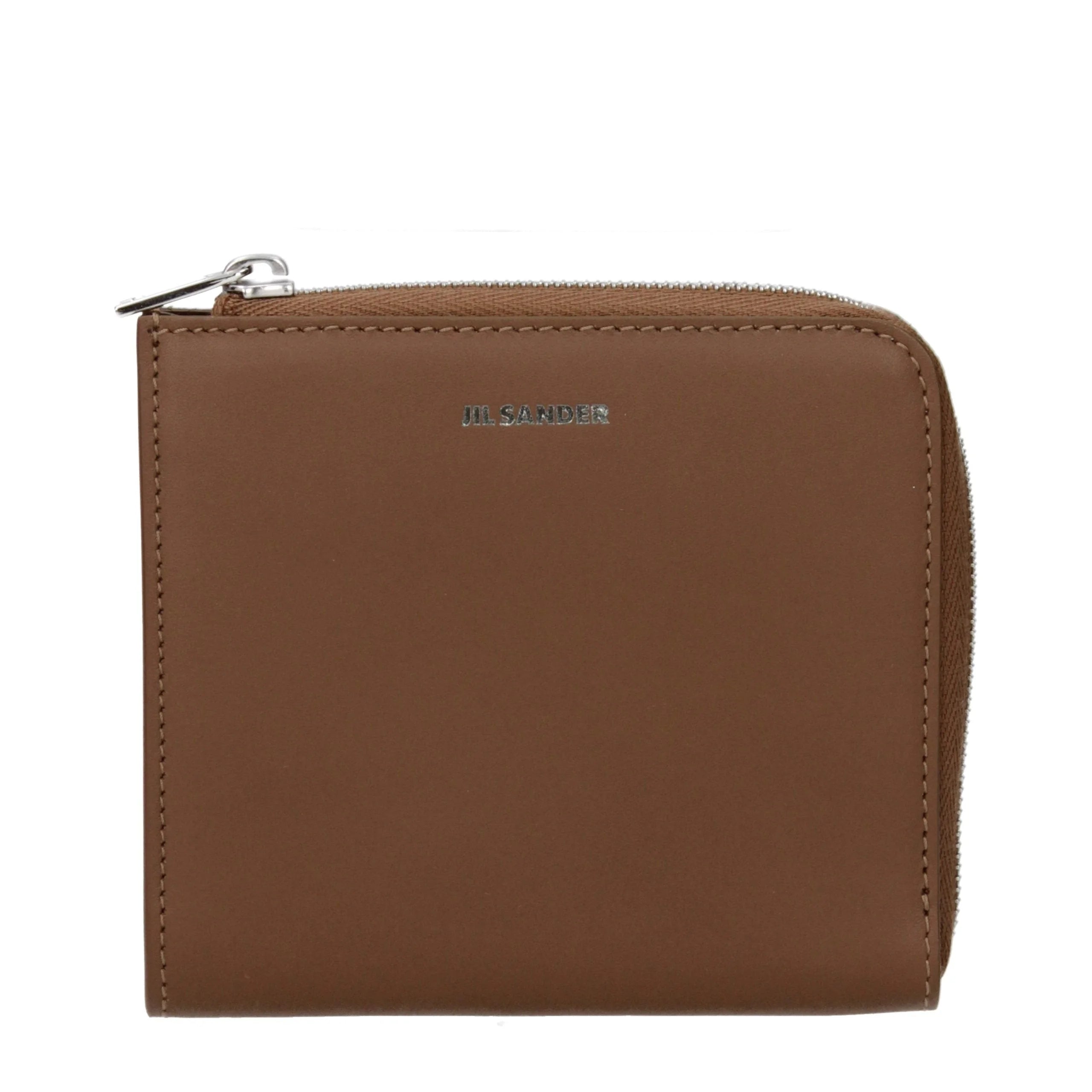 Jil Sander Brown Leather Wallet