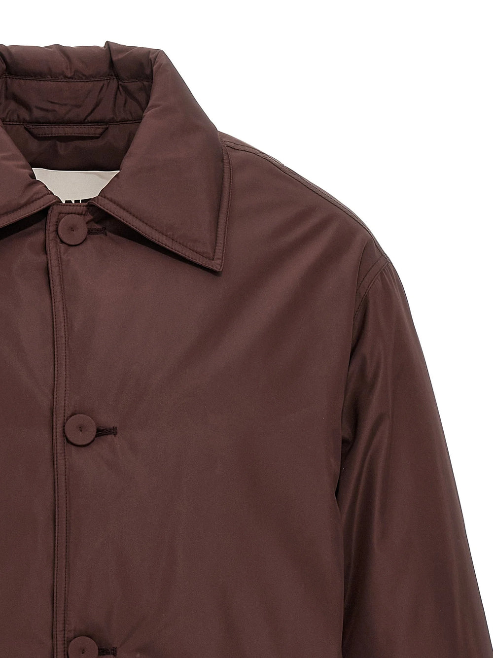 Jil Sander Brown Polyester Full-Length Jacket - IT50 | L