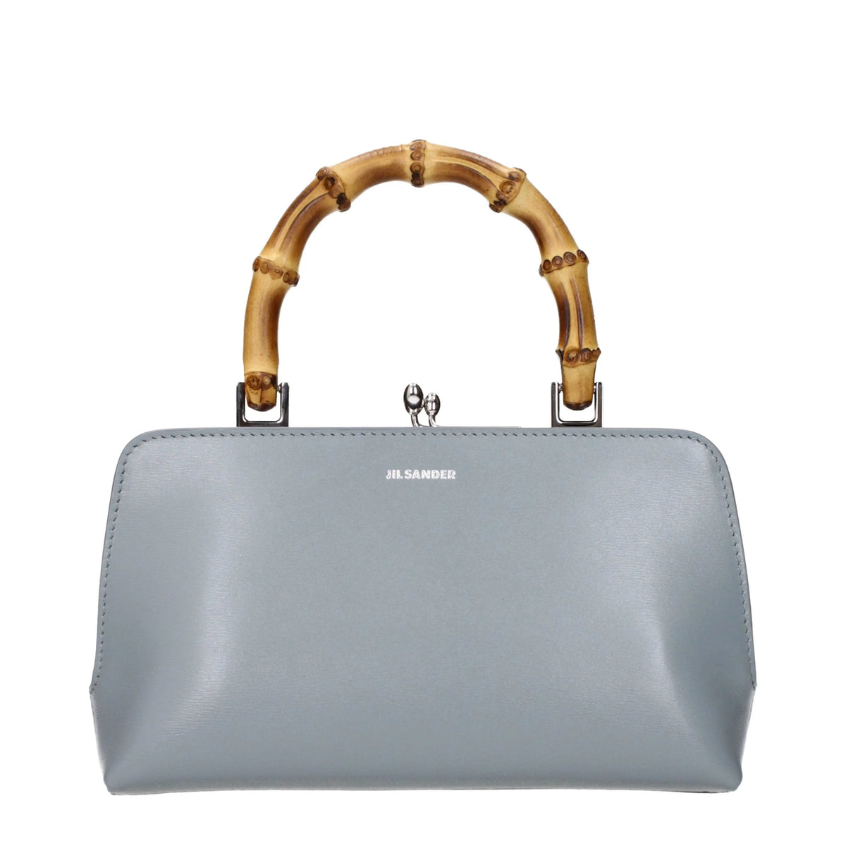 Jil Sander Gray Leather Handbag