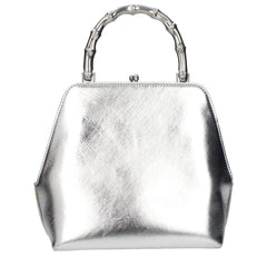 Jil Sander Gray Leather Handbag
