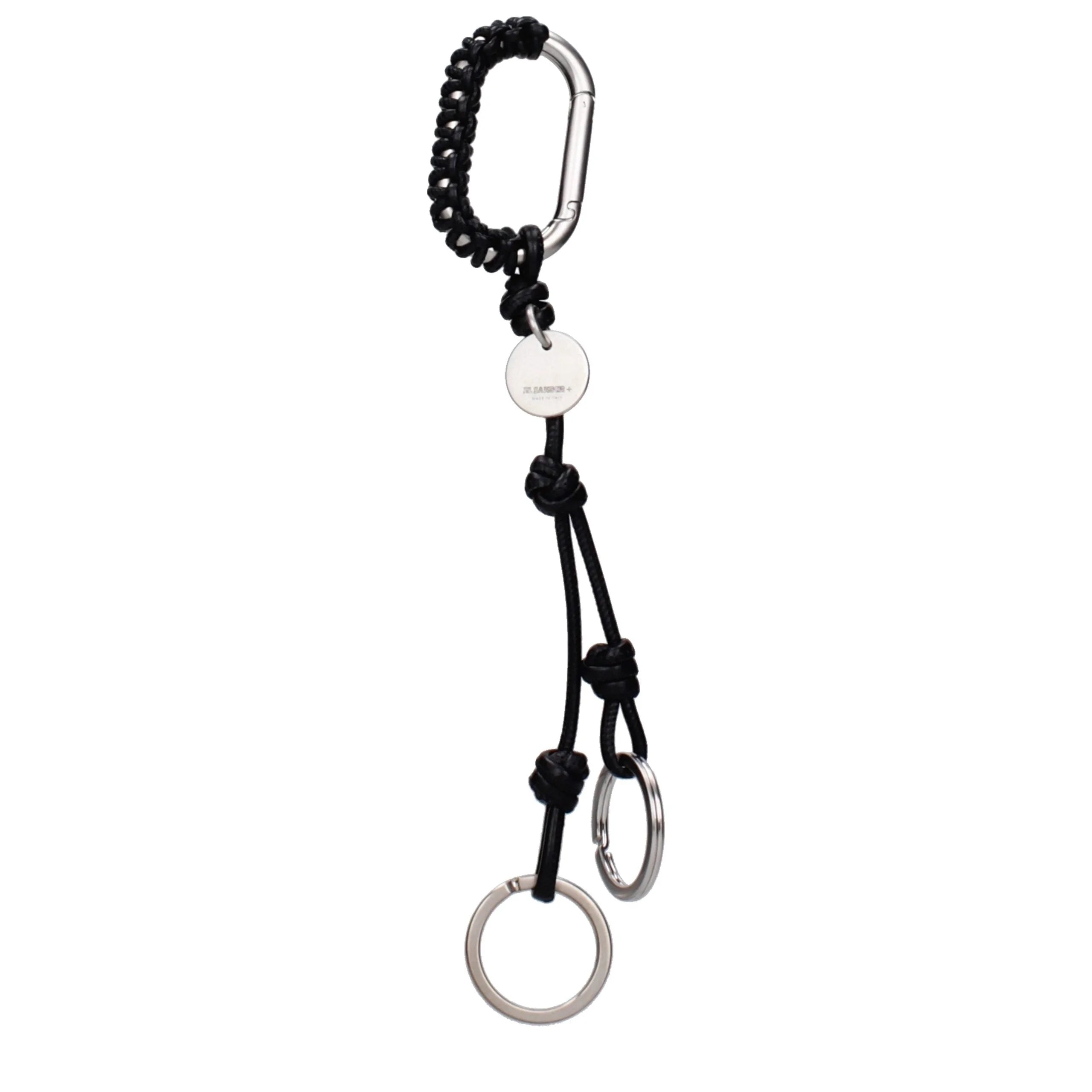 Jil Sander Gray Metal Keychain