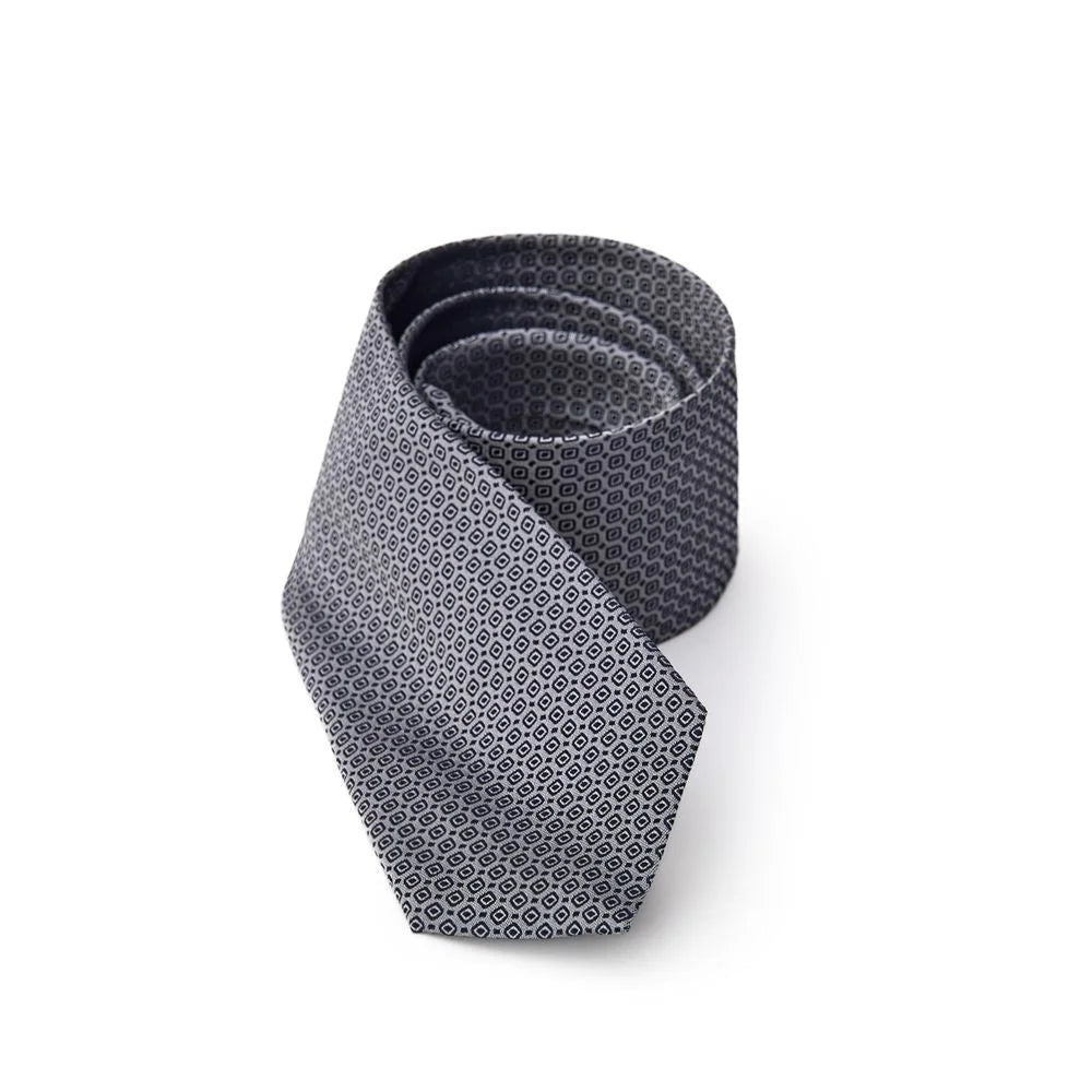 Jil Sander Gray Silk Ty - Neckties
