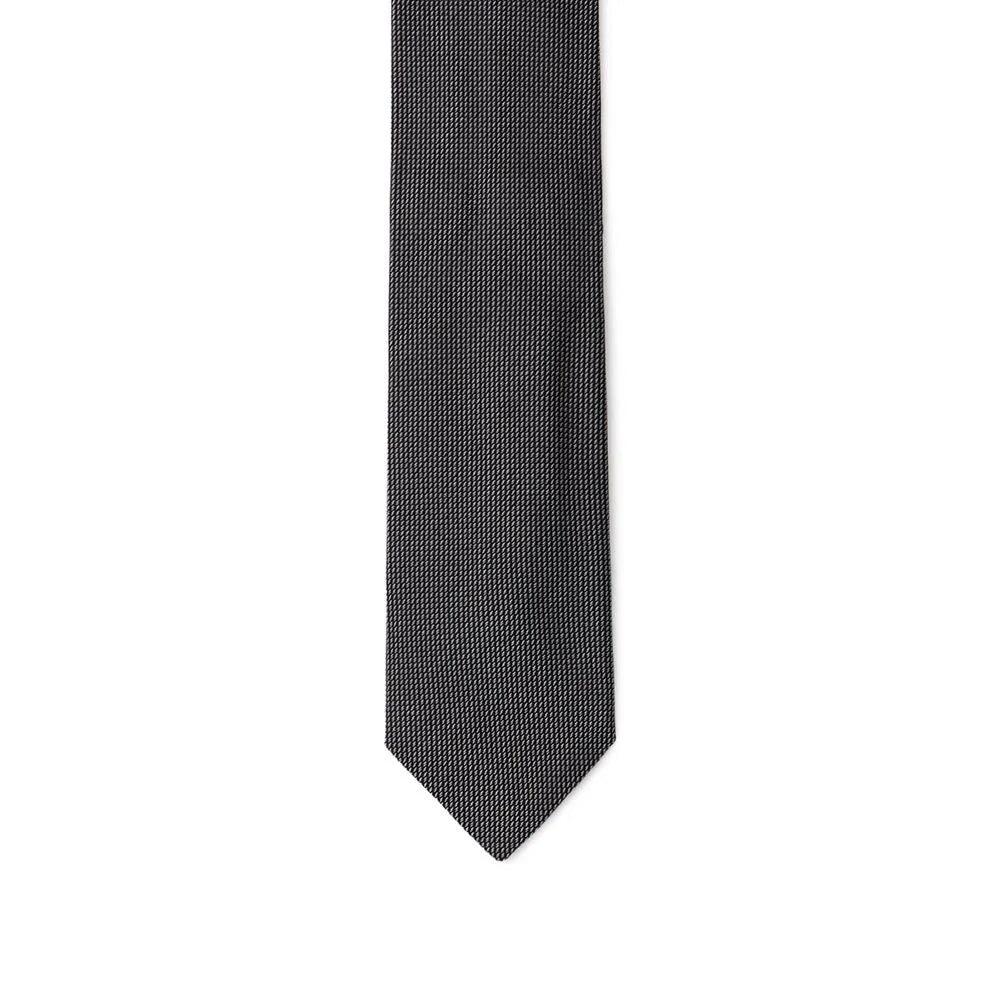 Jil Sander Gray Silk Ty - Neckties
