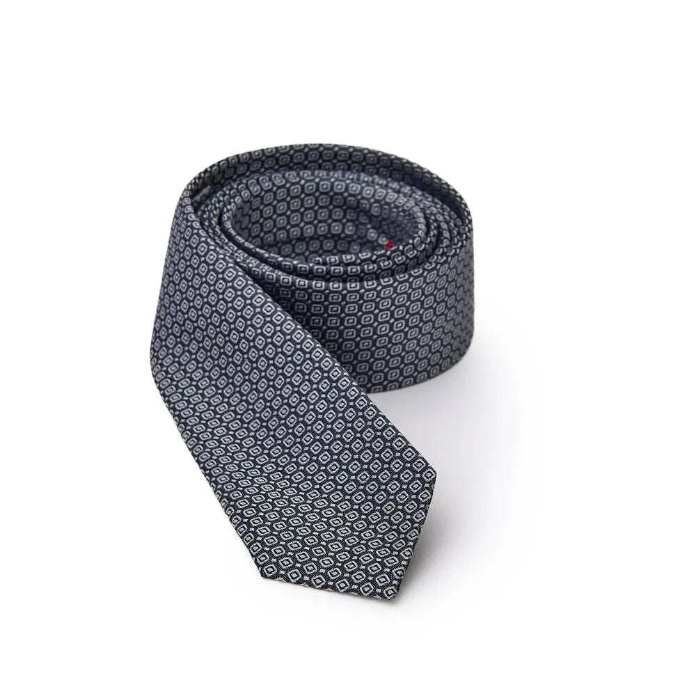 Jil Sander Gray Silk Ty - Neckties